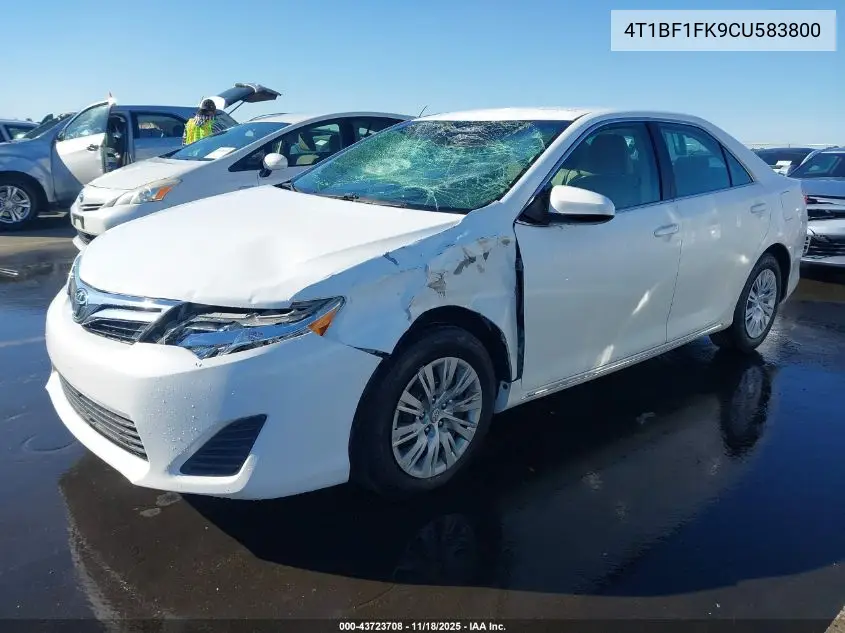 4T1BF1FK9CU583800 2012 Toyota Camry Le