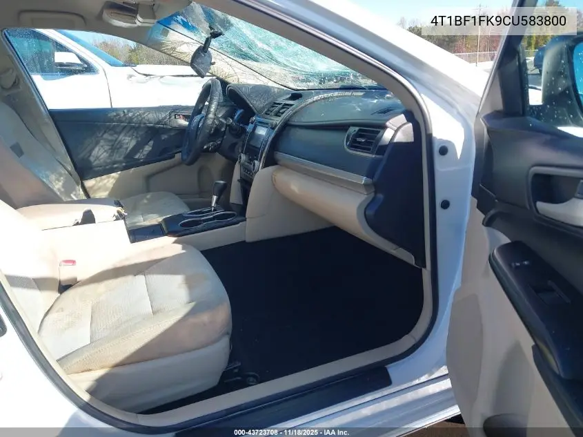 4T1BF1FK9CU583800 2012 Toyota Camry Le