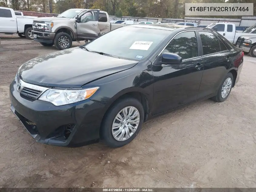 4T4BF1FK2CR167464 2012 Toyota Camry L