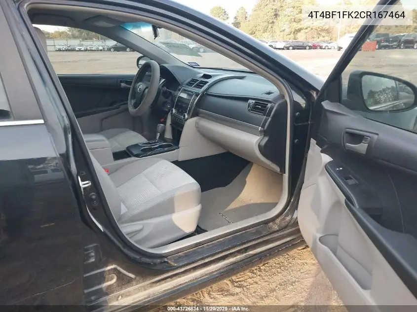 4T4BF1FK2CR167464 2012 Toyota Camry L