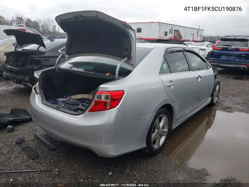 4T1BF1FK5CU190876 2012 Toyota Camry Se