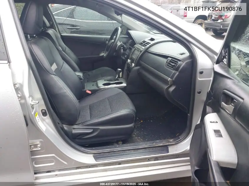 4T1BF1FK5CU190876 2012 Toyota Camry Se