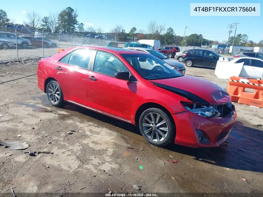 4T4BF1FKXCR175604 2012 Toyota Camry Xle