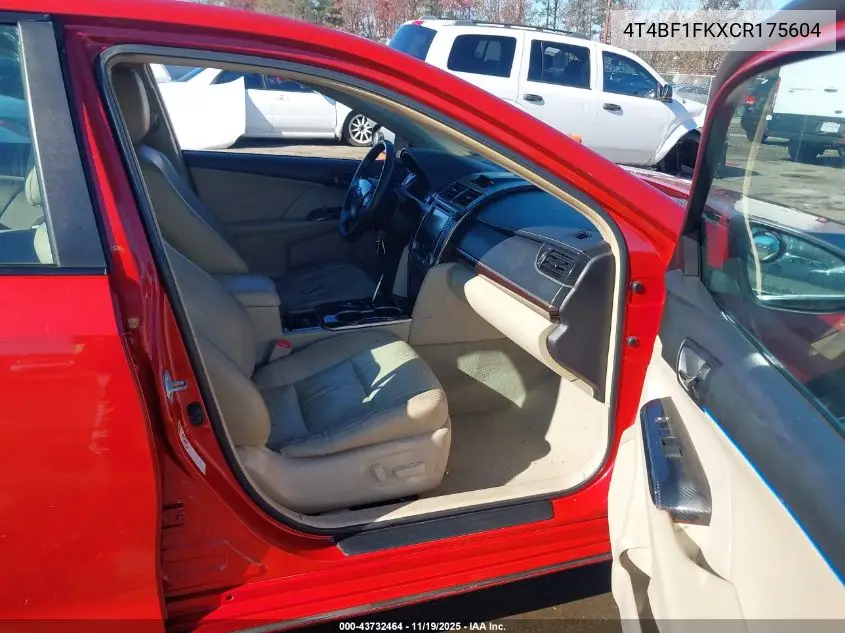 4T4BF1FKXCR175604 2012 Toyota Camry Xle