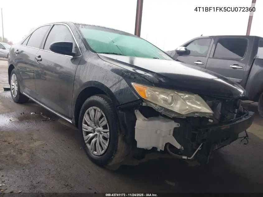 4T1BF1FK5CU072360 2012 Toyota Camry Le