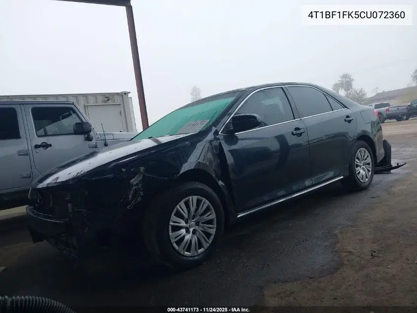 4T1BF1FK5CU072360 2012 Toyota Camry Le