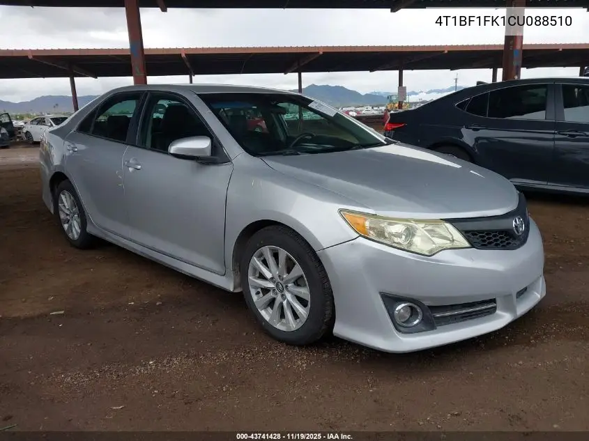 4T1BF1FK1CU088510 2012 Toyota Camry Se