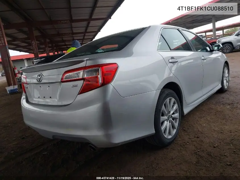 4T1BF1FK1CU088510 2012 Toyota Camry Se