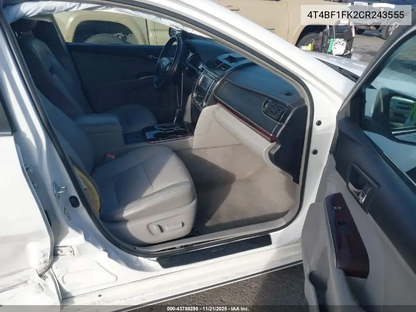 4T4BF1FK2CR243555 2012 Toyota Camry Xle