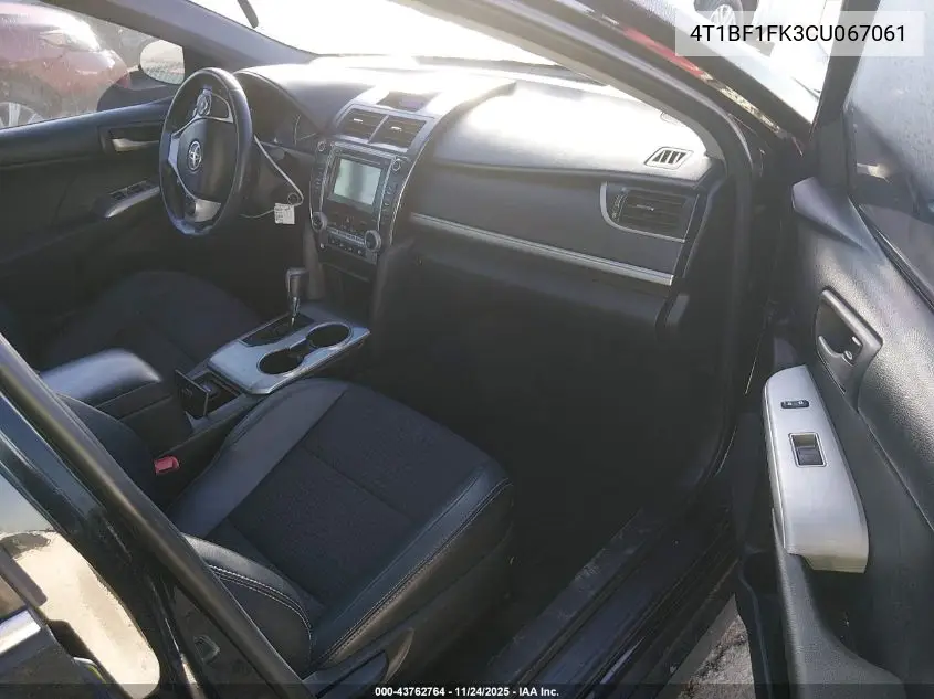 4T1BF1FK3CU067061 2012 Toyota Camry Se