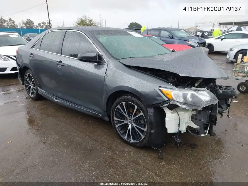 4T1BF1FK0CU179137 2012 Toyota Camry Se