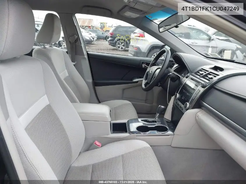 4T1BD1FK1CU047249 2012 Toyota Camry Hybrid Le
