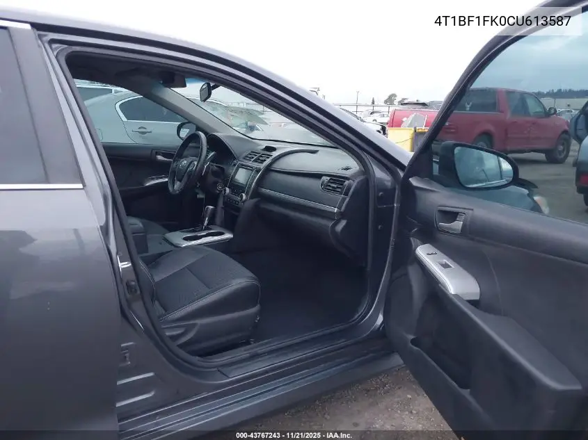 4T1BF1FK0CU613587 2012 Toyota Camry Se