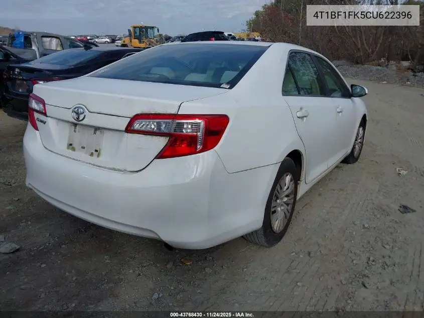 4T1BF1FK5CU622396 2012 Toyota Camry L