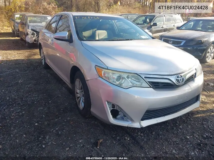 4T1BF1FK4CU024428 2012 Toyota Camry Le