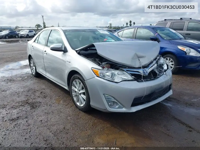 4T1BD1FK3CU030453 2012 Toyota Camry Hybrid Xle
