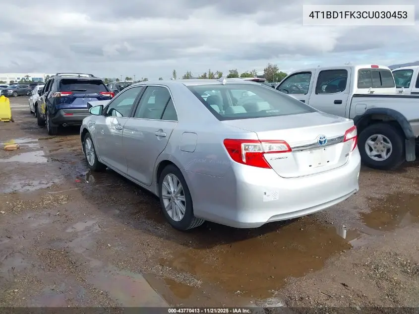 4T1BD1FK3CU030453 2012 Toyota Camry Hybrid Xle