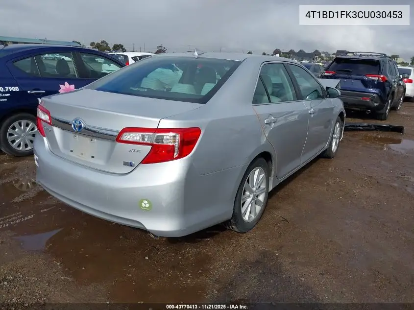 4T1BD1FK3CU030453 2012 Toyota Camry Hybrid Xle