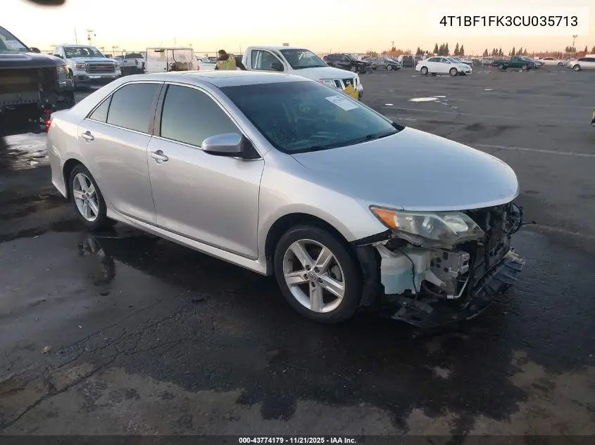4T1BF1FK3CU035713 2012 Toyota Camry Se