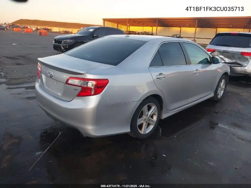 4T1BF1FK3CU035713 2012 Toyota Camry Se