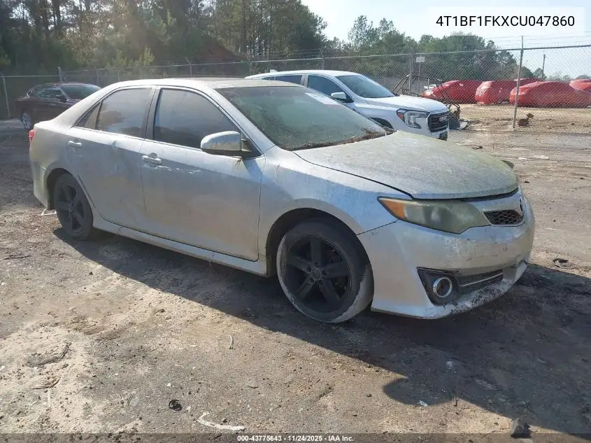 4T1BF1FKXCU047860 2012 Toyota Camry Se