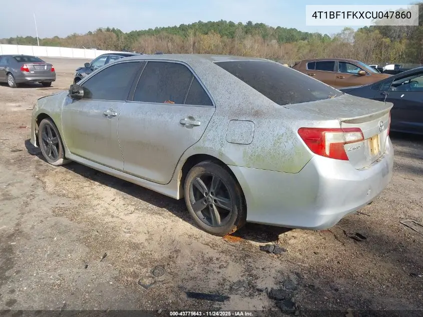 4T1BF1FKXCU047860 2012 Toyota Camry Se