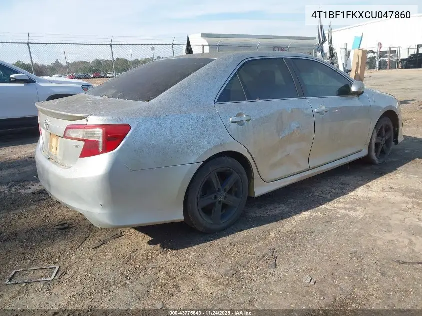 4T1BF1FKXCU047860 2012 Toyota Camry Se