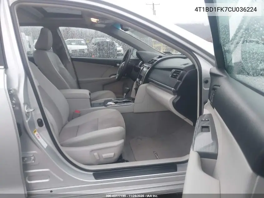4T1BD1FK7CU036224 2012 Toyota Camry Hybrid Xle