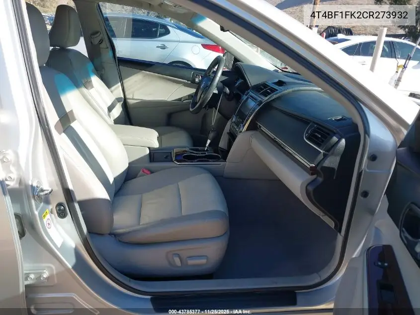 4T4BF1FK2CR273932 2012 Toyota Camry Xle