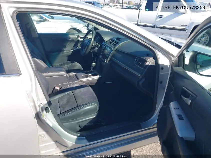 4T1BF1FK7CU578353 2012 Toyota Camry Se