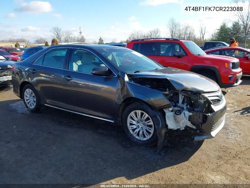 4T4BF1FK7CR223088 2012 Toyota Camry Le
