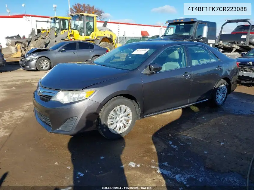 4T4BF1FK7CR223088 2012 Toyota Camry Le