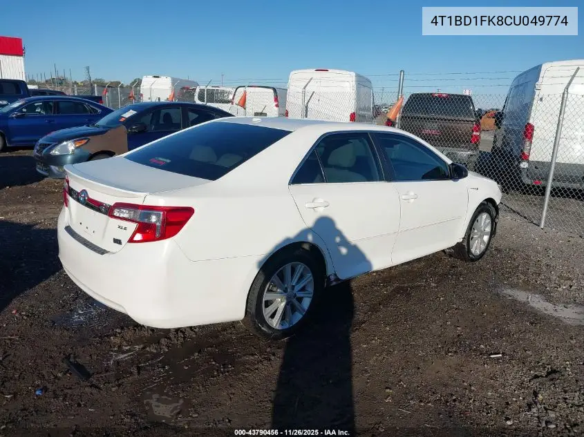 4T1BD1FK8CU049774 2012 Toyota Camry Hybrid Xle