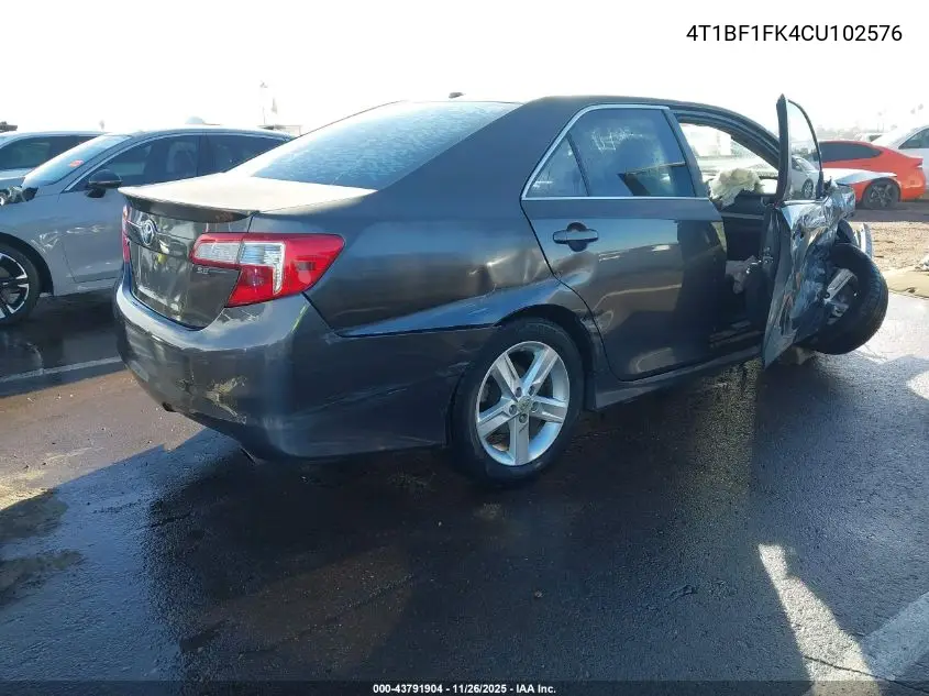 4T1BF1FK4CU102576 2012 Toyota Camry Se