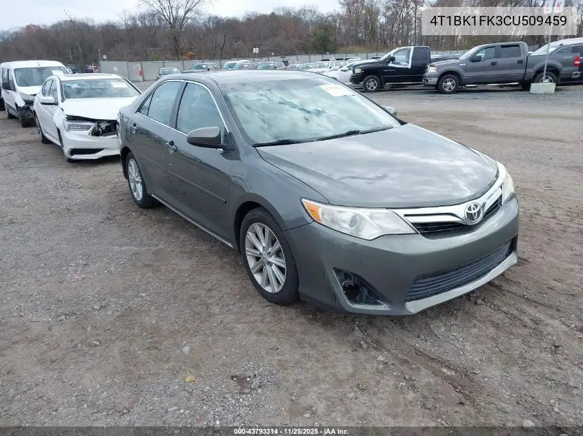 4T1BK1FK3CU509459 2012 Toyota Camry Xle V6