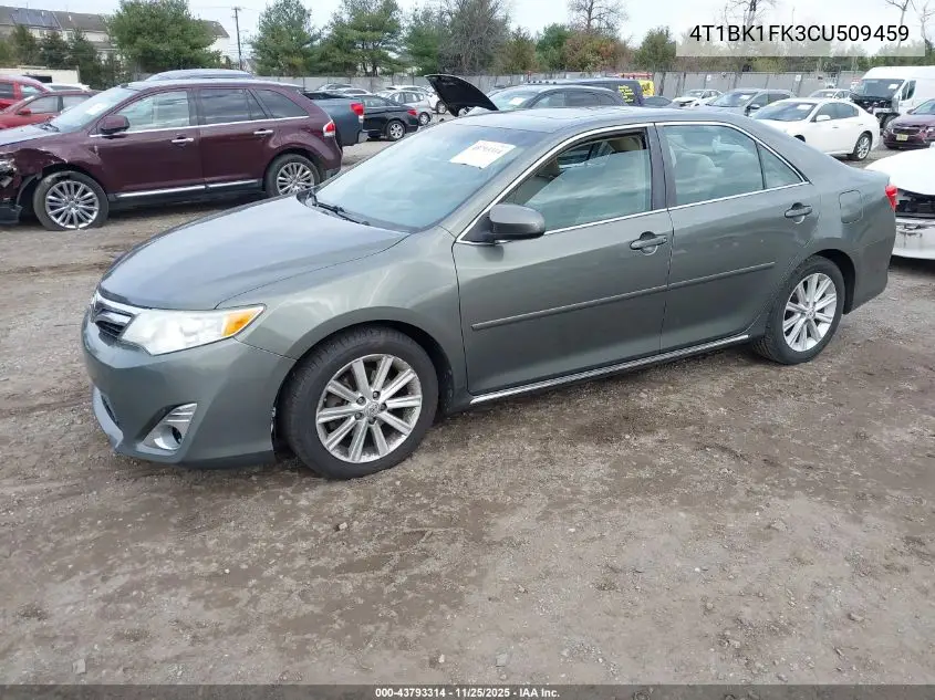 4T1BK1FK3CU509459 2012 Toyota Camry Xle V6