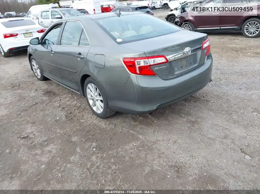 4T1BK1FK3CU509459 2012 Toyota Camry Xle V6