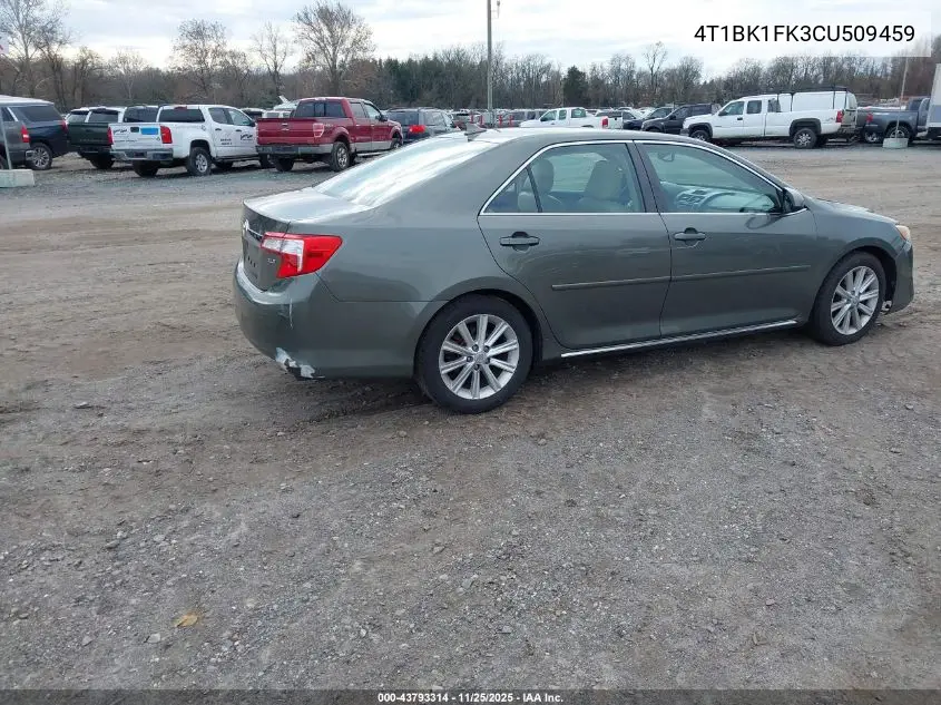 4T1BK1FK3CU509459 2012 Toyota Camry Xle V6