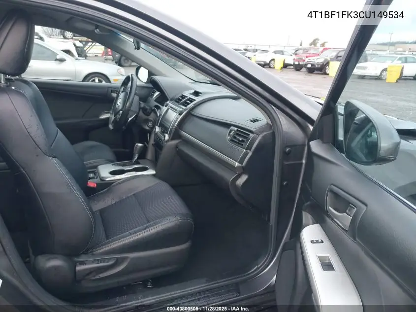 4T1BF1FK3CU149534 2012 Toyota Camry Se