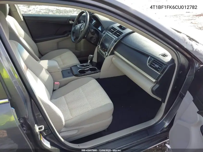 4T1BF1FK6CU012782 2012 Toyota Camry Le