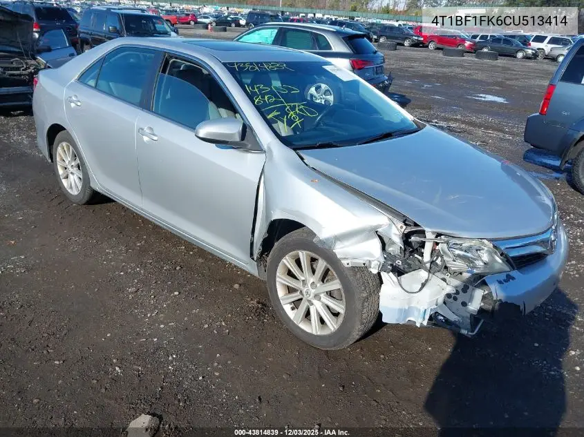 4T1BF1FK6CU513414 2012 Toyota Camry Xle