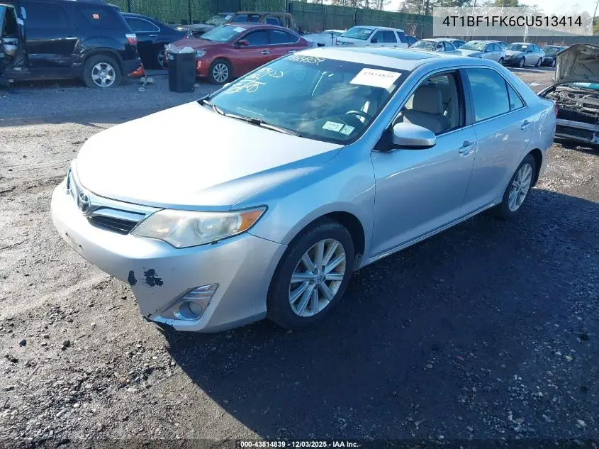 4T1BF1FK6CU513414 2012 Toyota Camry Xle