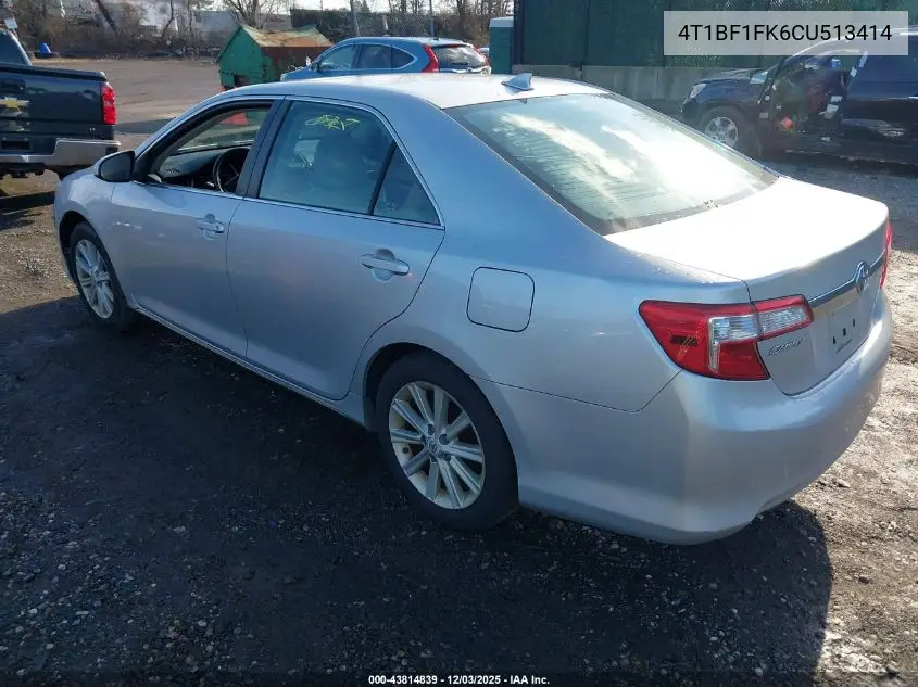 4T1BF1FK6CU513414 2012 Toyota Camry Xle