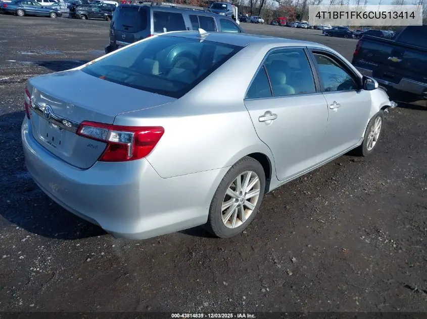 4T1BF1FK6CU513414 2012 Toyota Camry Xle