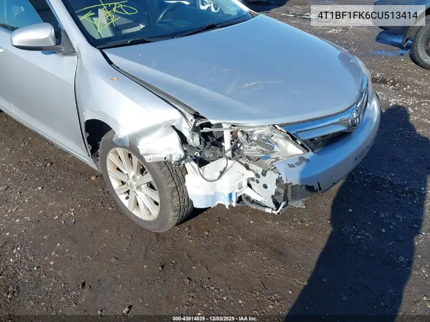 4T1BF1FK6CU513414 2012 Toyota Camry Xle