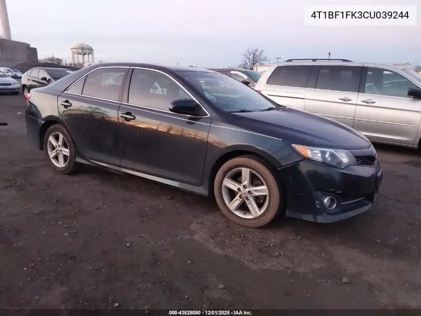 4T1BF1FK3CU039244 2012 Toyota Camry Se