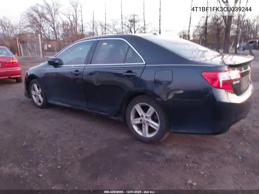 4T1BF1FK3CU039244 2012 Toyota Camry Se