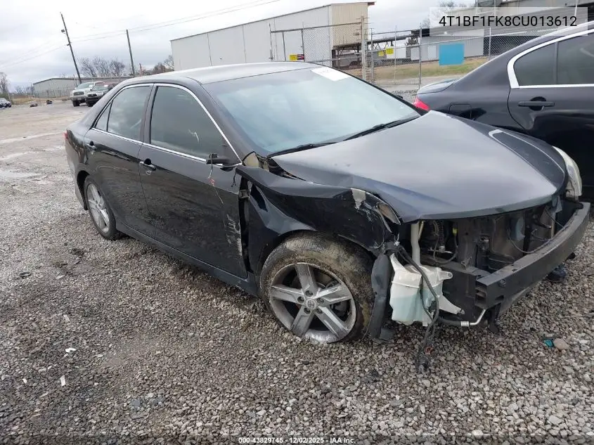4T1BF1FK8CU013612 2012 Toyota Camry Se