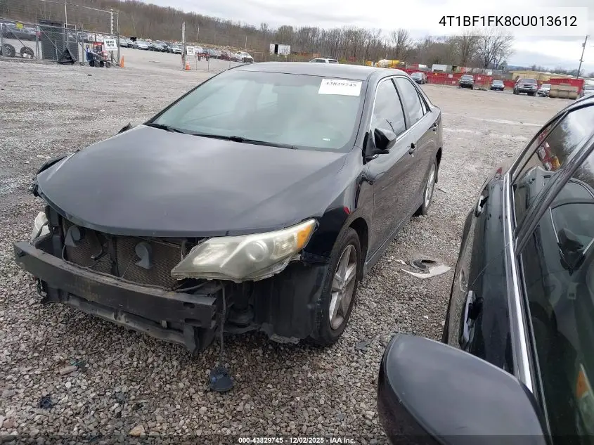 4T1BF1FK8CU013612 2012 Toyota Camry Se