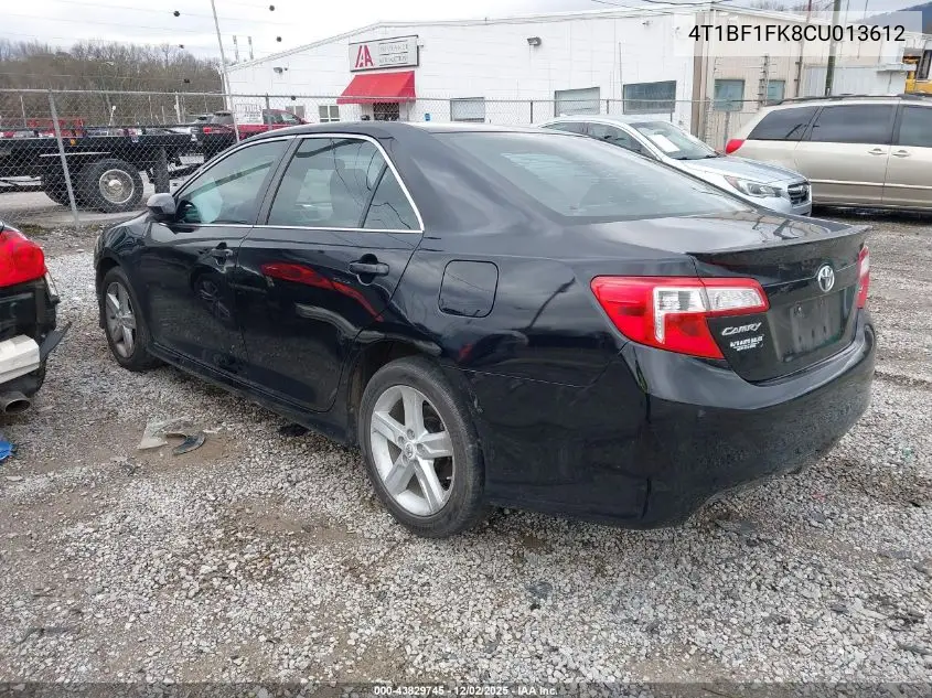 4T1BF1FK8CU013612 2012 Toyota Camry Se